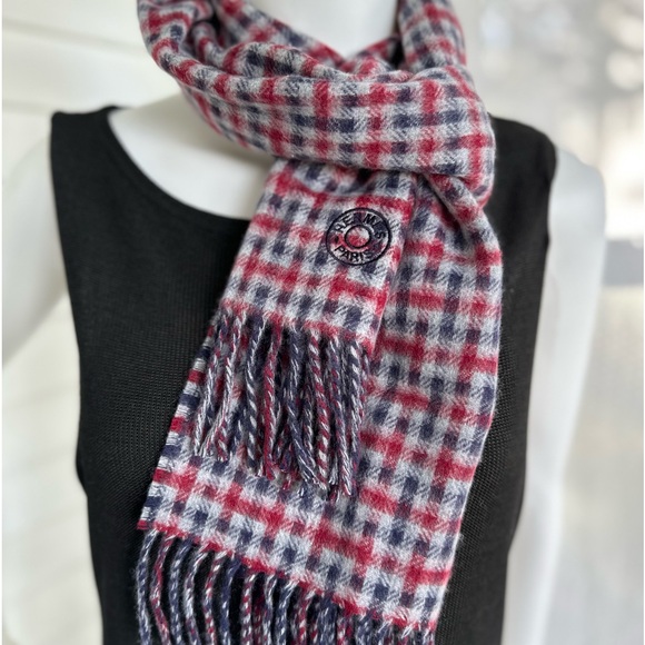 💙Hermes Cashmere Ecossais Recto-Verso Muffler/Scarf/Stole Women’s or Men’s - Picture 2 of 10